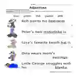 Adjectives Colors Worksheet