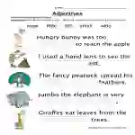 Adjectives Size Worksheet