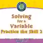 Algebra: Equations - Solving for a Variable - Practice the Skill 2 - FLASH-MAC