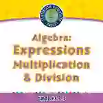 Algebra: Expressions - Multiplication & Division - FLASH-MAC