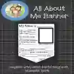 All About Me Banner with Alphabet