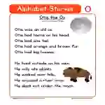 Alphabet Stories Letter O Reading Comprehension Worksheet