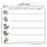 Animal Words Word Bank Worksheet