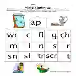 AP Word Family Worksheet by Teach Simple
