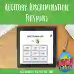 Auditory Discrimination: Rhyming - BOOM Cards