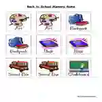 Back to School Memory Game by Teach Simple
