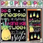 Be a Pineapple Bulletin Board Kit, Door Decoration Set, or Poster