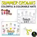 Beach Bash Ready: Colorful Hats & Crowns for Summer Vibes!