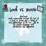 Book Vs Movie Compare and Contrast Activity