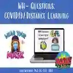 BOOM Cards WH- Questions: COVID19/Distance Field of 3 Learning Edition