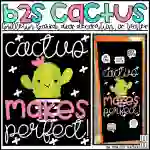 Cactus Makes Perfect Growth Mindset Bulletin Board Kit, Door Decoration Set, or Poster