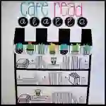 "Cafe Read a Latte" Cactus Classroom Library/Reading Display