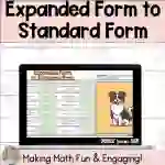 Change Expanded Form to Standard Form Digital Self-Checking Activity