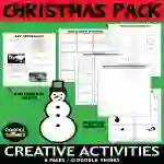 Christmas Drawing and Coloring Activity Pack