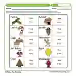 Christmas Short and Long Vowel Sounds Worksheet