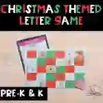 Christmas Themed Letter Identification & Sounds Intervention or Reading Center Game