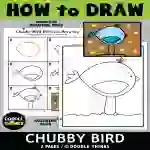 Chubby Bird Directed Drawing | How To Draw