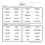 Circling Short O Words Worksheet