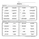 Circling Short U Words Worksheet