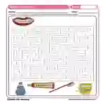 Clean Teeth Maze Worksheet