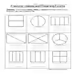 Color Halves Thirds Fourths Worksheet