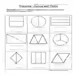 Coloring Halves Thirds Worksheet