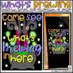 Come See What's Brewing in Here Halloween Bulletin Board Kit, Door Decoration Set, or Poster