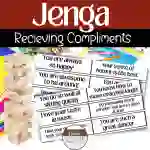 Compliment Jenga for Valentines Day: Responding to Compliments