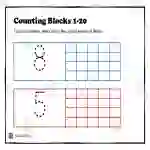 Counting Blocks 1-20 Worksheet