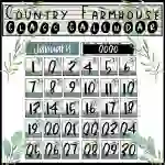 Country Farmhouse Classroom Calendar Decor