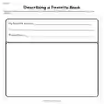 Describing a Favorite Book Worksheet