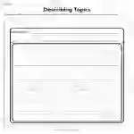 Describing Topics Worksheet