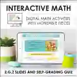 Digital Math for 2.G.2 - Shapes and Their Attributes (Slides + Self-Grading Quiz)