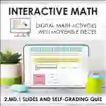 Digital Math for 2.MD.1 - Measure and Estimate Lengths (Slides + Self-Grading Quiz)