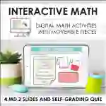 Digital Math for 4.MD.2 - Solve Problems Involving Measurement (Slides + Self-Grading Quiz)