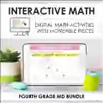 Digital Math for 4th Grade MD Standards - (BUNDLE of Slides + Self-Grading Quiz)