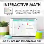 Digital Math for 5.G.2 - Graph Points on the Coordinate Plane (Slides + Self-Grading Quiz)
