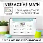 Digital Math for 5.NF.5 - Apply Understandings of Multiplication and Division (Slides + Self-Grading Quiz)