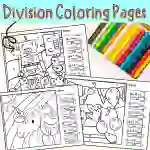Division Coloring Pages by Teach Simple