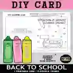 DIY Back to School Greeting Card Paper Craft Project