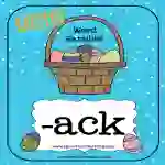 Easter ACK Word Family Activity