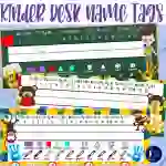 Editable Kindergarten Desk Name Tags
