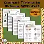 Elapsed Time Worksheets - Autumn