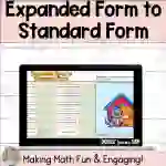 Expanded Form to Standard Form Digital Self-Checking Activity