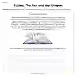 Fables The Fox and The Grapes Worksheet