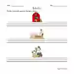 Farm Sentence Writing Worksheet