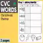 Find My Word Family CVC
