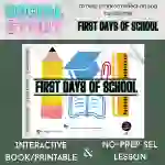 First Day of School Interactive Book/Printable- Beginning of the Year