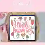 Floral Procreate Stamp Set