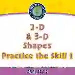 Geometry: 2-D & 3-D Shapes - Practice the Skill 1 - FLASH-MAC